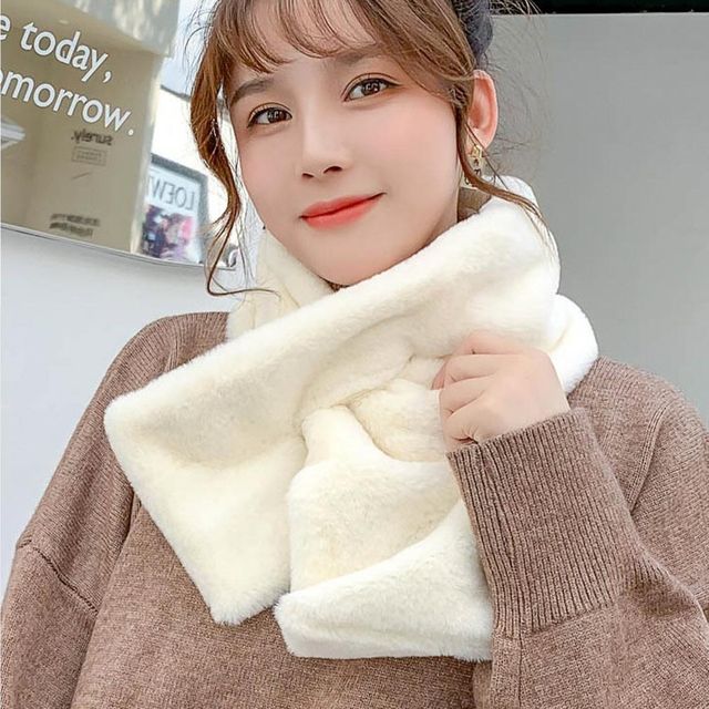 5색 1개 털머플러 넥워머 쁘띠목도리 미니머플러 겨울