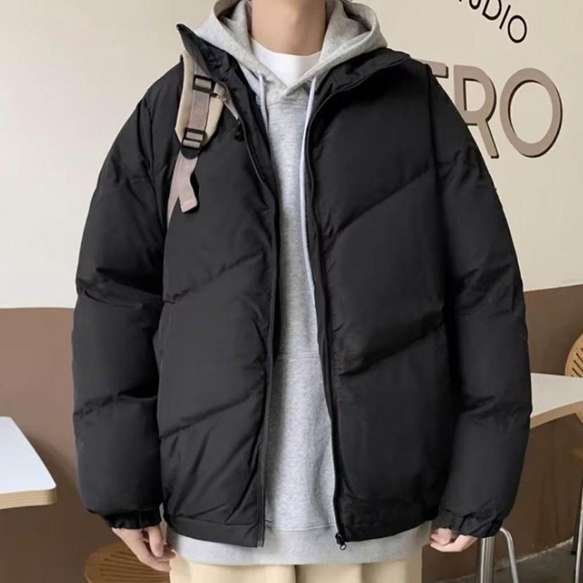 남성 겨울 하이넥 패딩 자켓 기본 아우터 방한 외투