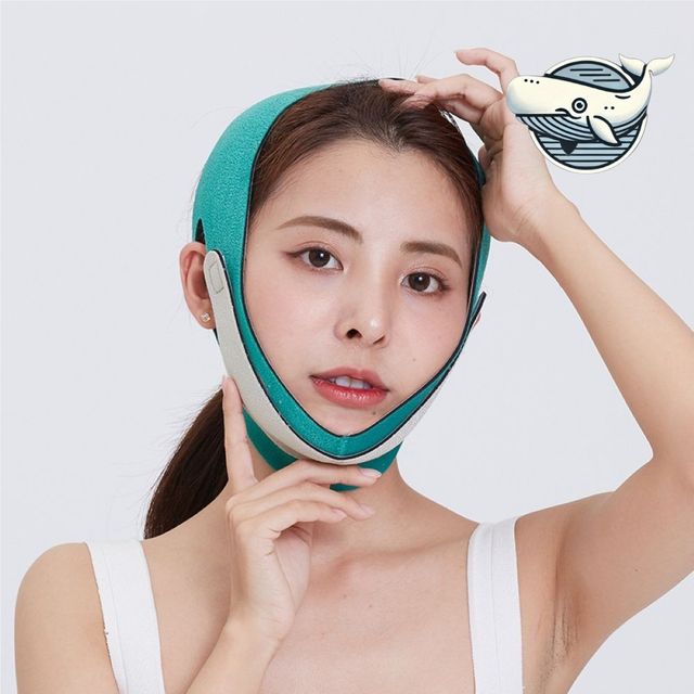 리프팅 얼굴 밴드 그린 색상 피부 관리용