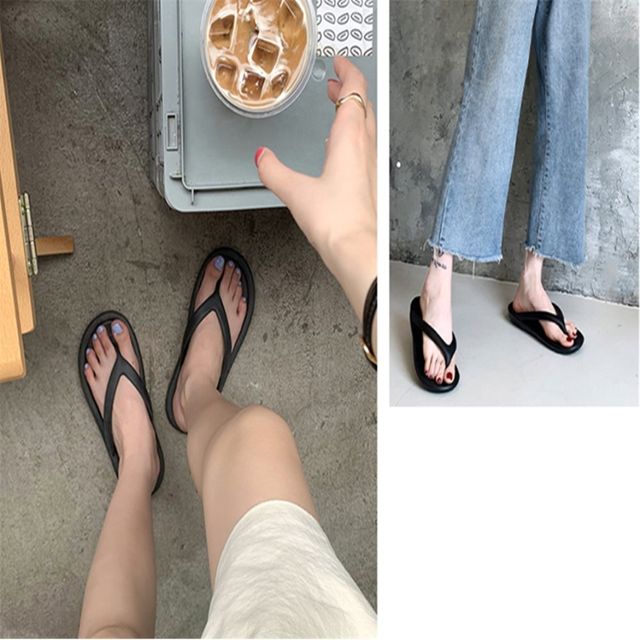 푹신한 키높이 쪼리 슬리퍼, 여름 여성 샌들