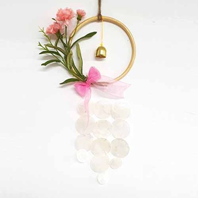 카네이션 자개모빌 썬캐쳐 도어벨 만들기 키트 (중) - 감성 DIY 공예 세트