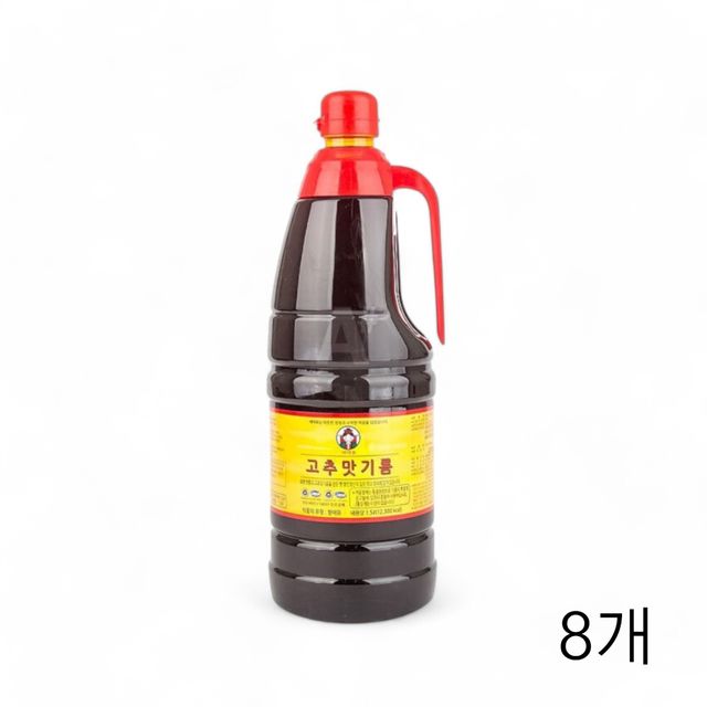 새댁표 고추맛기름 1.5L X 8개 고추기름 매운기름