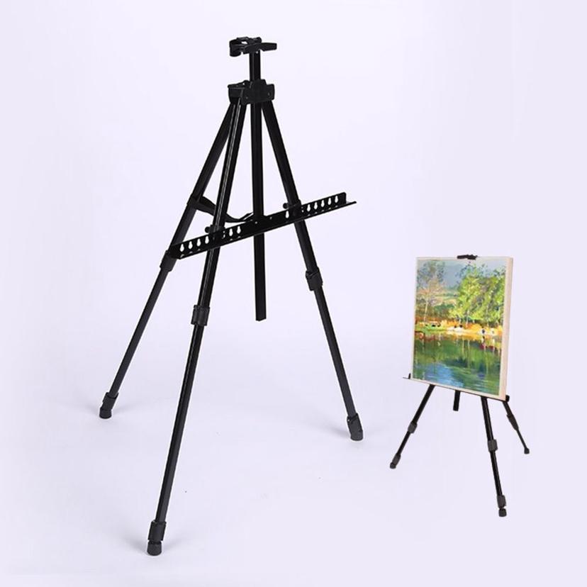 3단 철제 이젤 휴대용 접이식 그림 액자 받침대