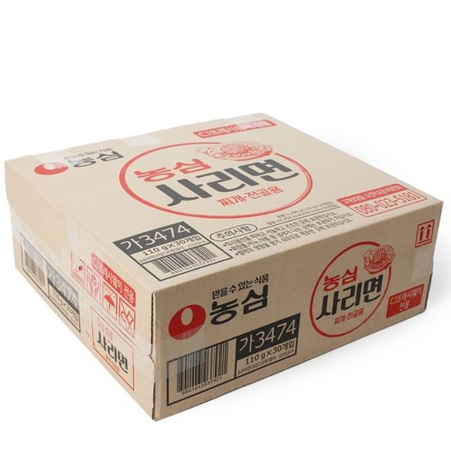 농심 사리면 전골용 110g 30개입 봉지 라면 사리