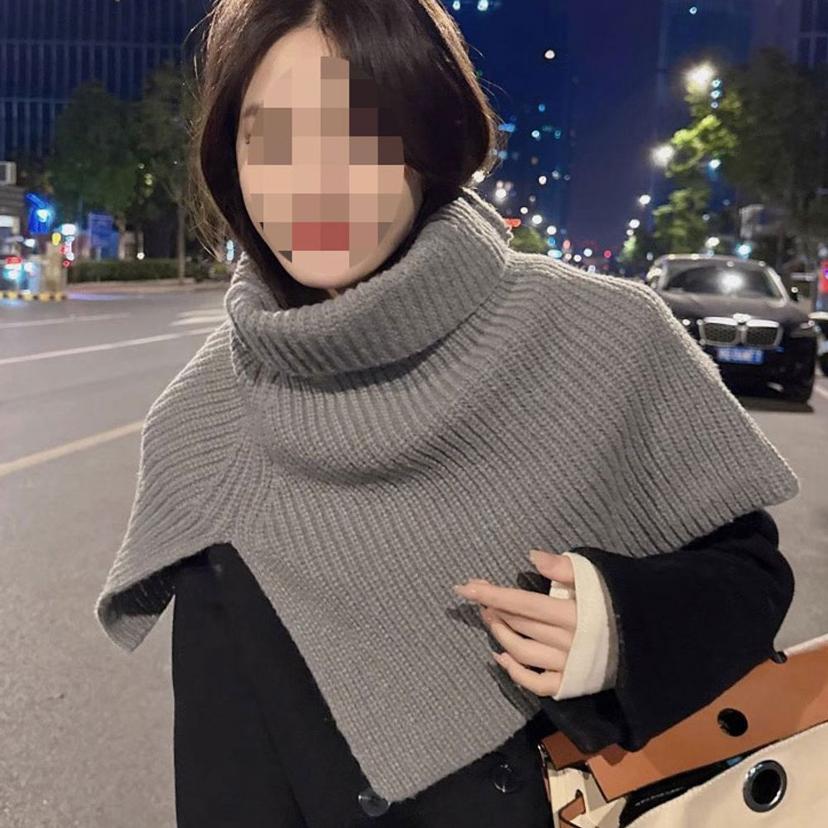 니트 풀오버 터틀넥 방한 겨울 넥워머 목도리