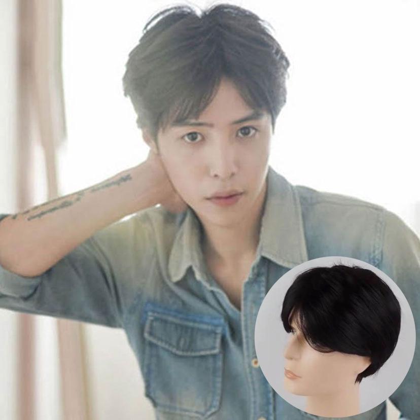남성용 가름마 내츄럴 패션 가발 전체가발 통가발 - 코니공공