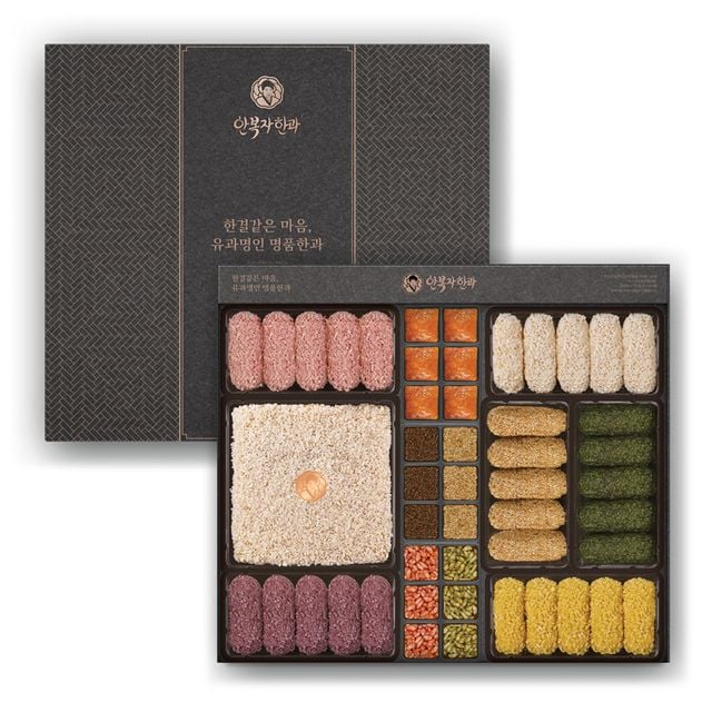 안복자한과 찹쌀강정 유과 2단세트 명절 선물용
