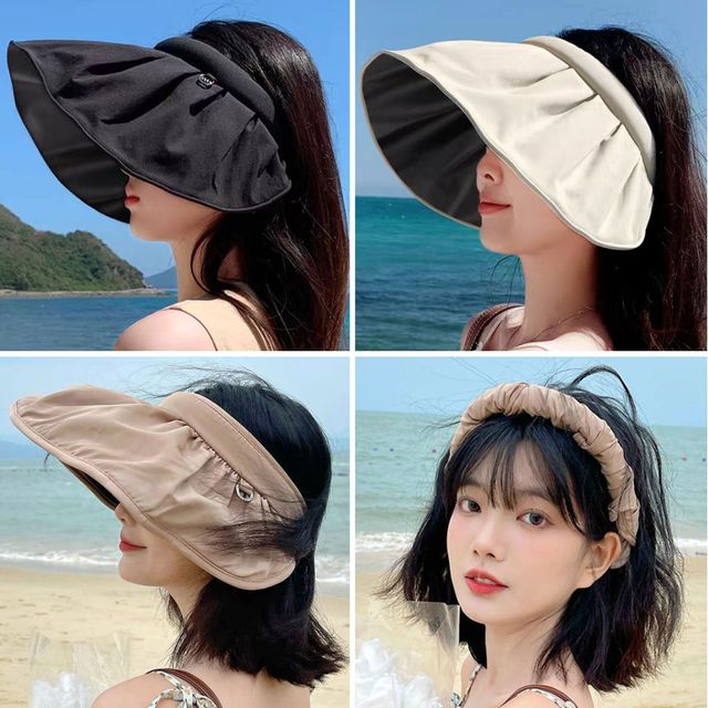 썬바이저 접이식캡 프릴썬캡 썬캡 여름모자 UV