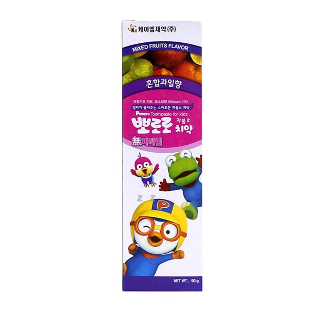 IS 뽀로로치약 저불소 90g 아동용 안전 치약