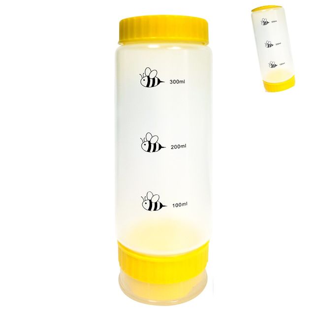 시럽통 주방소스통 거꾸로 꿀통 350ml