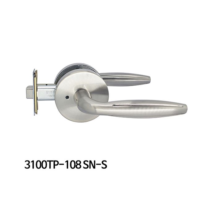 현대디엘 욕실용 문고리 목문레버 3100TP-108 SN-S 안전고리
