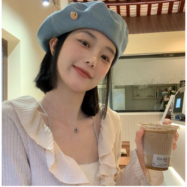 여름 베레모 빵모자, 자외선 차단 여성 가을 모자