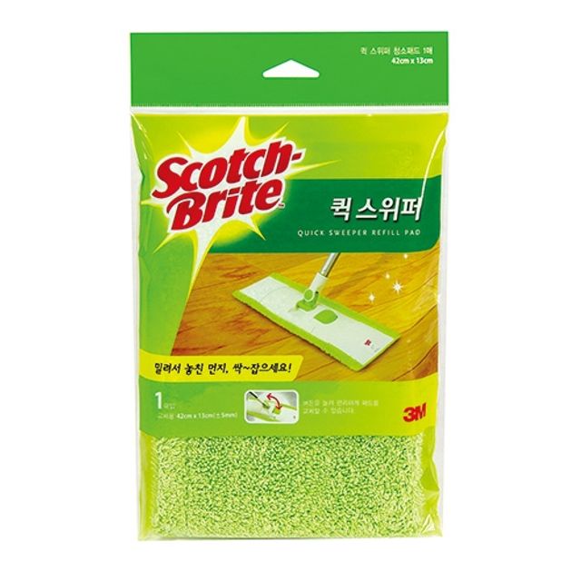 3M 퀵스위퍼 막대걸레 리필 1매 24개입 박스
