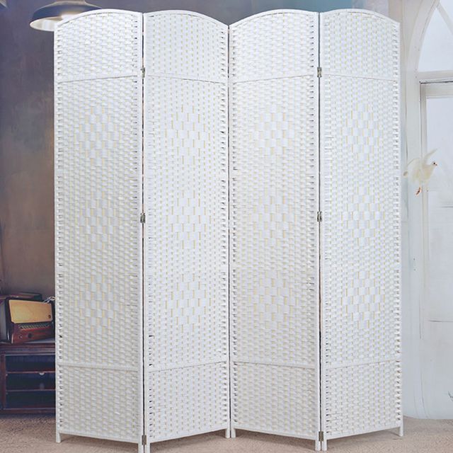 구텐 파티션 라탄 4단 화이트 150cmx160cm