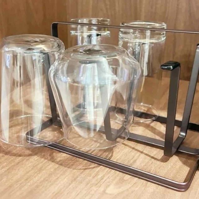 컵걸이 6구 주방 텀블러 머그컵 거치대 - 싱크대 정리