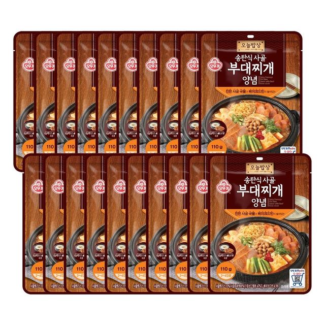 송탄식사골 부대찌개양념 110g 20개입 가정용 간편 조리