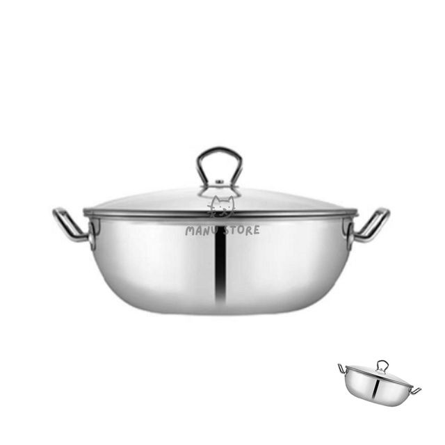 스텐찜기 스텐냄비 양수냄비 웍 28cm