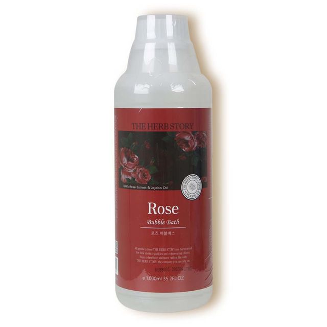 HS 더허브스토리 버블바스 1000ml 로즈 향 고급 입욕제