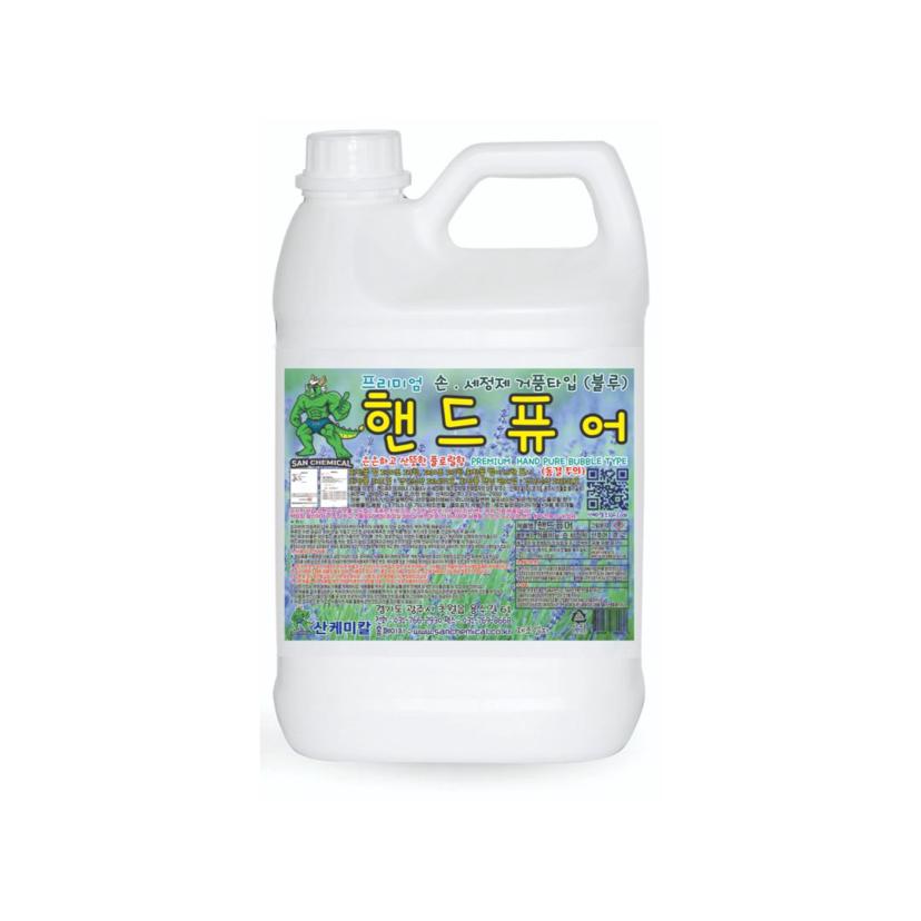 핸드퓨어 블루 거품 비누 3.75리터 대용량 핸드워시