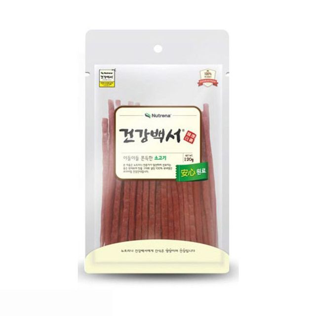 애견간식 건강백서 야들야들 소고기 트릿 120g
