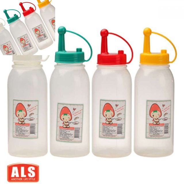 원타임 케찹병 겨자병 식초병 대형 500ml 케찹통 소스병 업소용양념통 업소용소스통