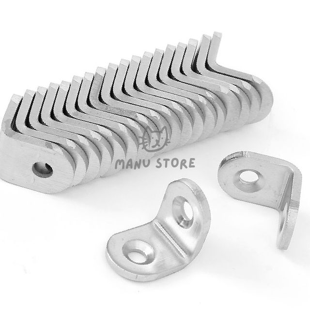 스텐 ㄱ자 꺽쇠 브라켓 코너철 20p 세트 20x20mm