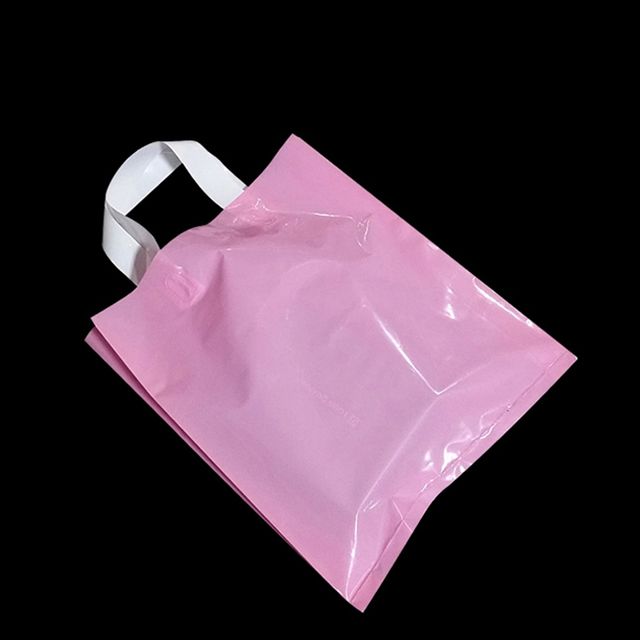 PE 손잡이 팬시봉투 연핑크 30X38cm 옆면8cm 25매
