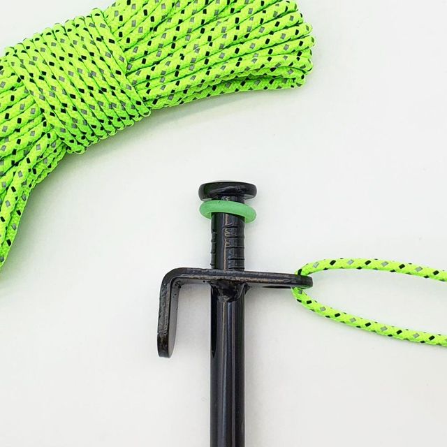 야광 고무링 블랙 단조 팩 40cm 타프팩 지지대
