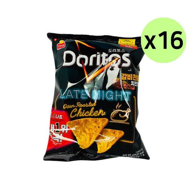 롯데 도리토스 갈비천왕 치킨맛 84g 16개입