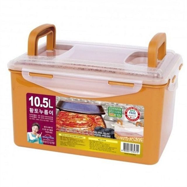 황토 김치통 대용량, 김치 밀폐 용기 냉장고 보관