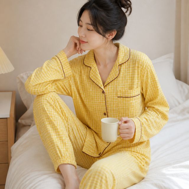 여성 잠옷 실내복 커플 파자마 홈웨어 잠잘때