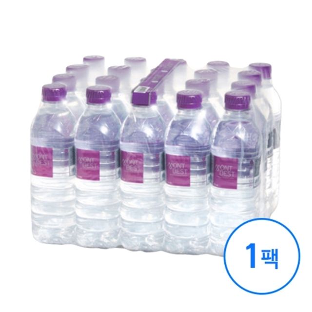몽베스트 생수 무라벨 500ml 20병 박스 먹는샘물