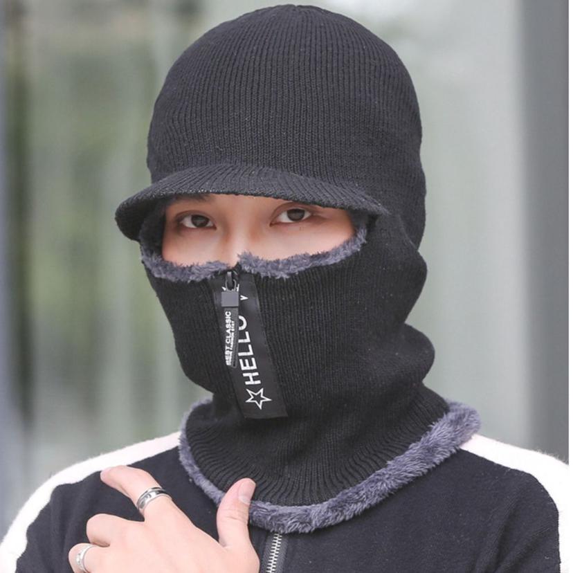 따뜻한 겨울 털모자 니트 집업 모자 기모 안감 귀달이