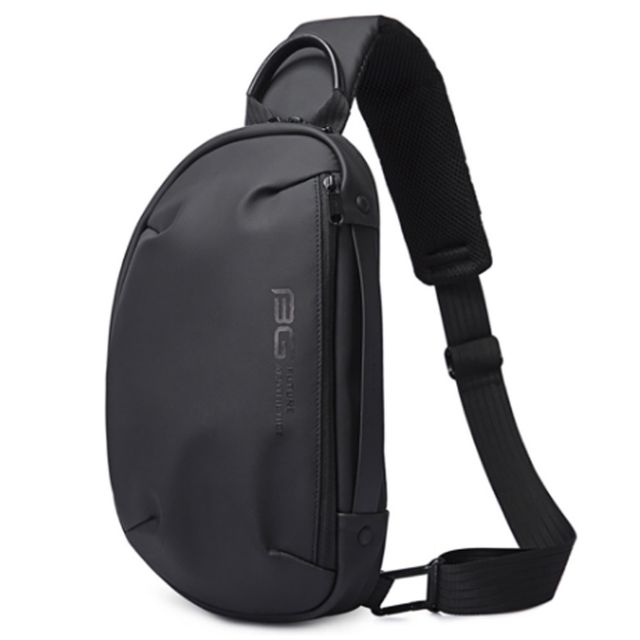 데일리 학생 슬링백 USB 충전 가방 인기 바디백 블랙 - 실용적인 학교외출용