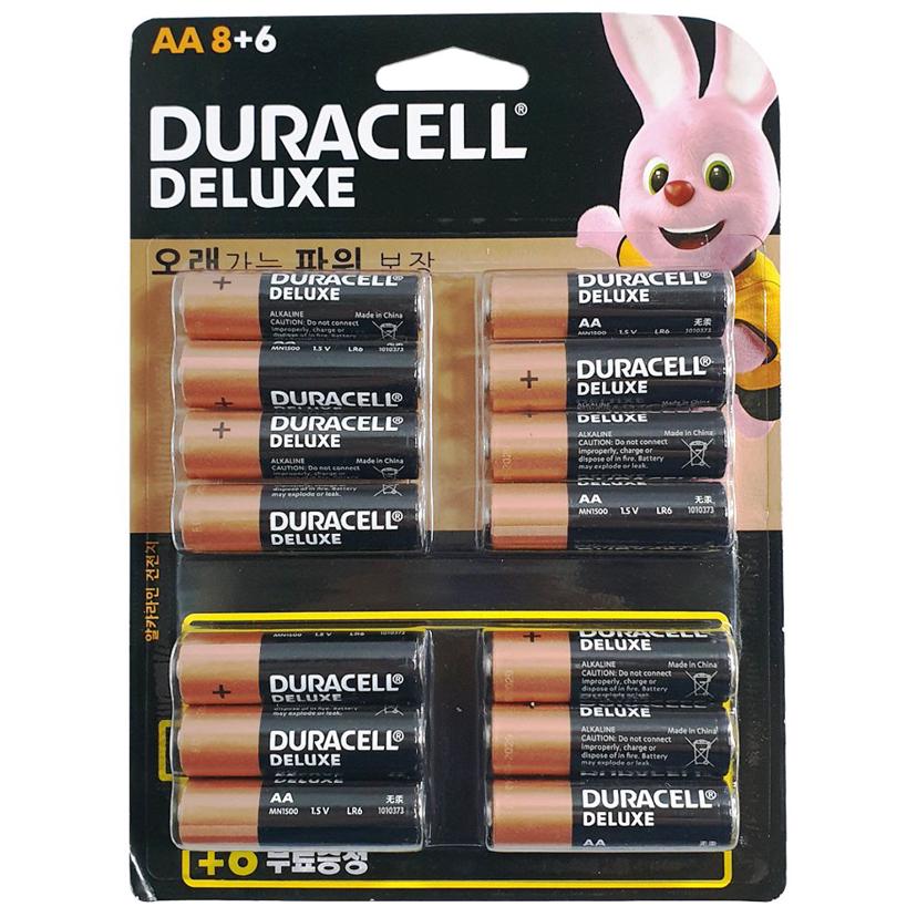듀라셀 디럭스 AA 건전지 14P 세트 - 1.5V 알칼라인