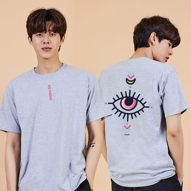 키밍 EYE 봄커플룩 박스티 남성반팔티