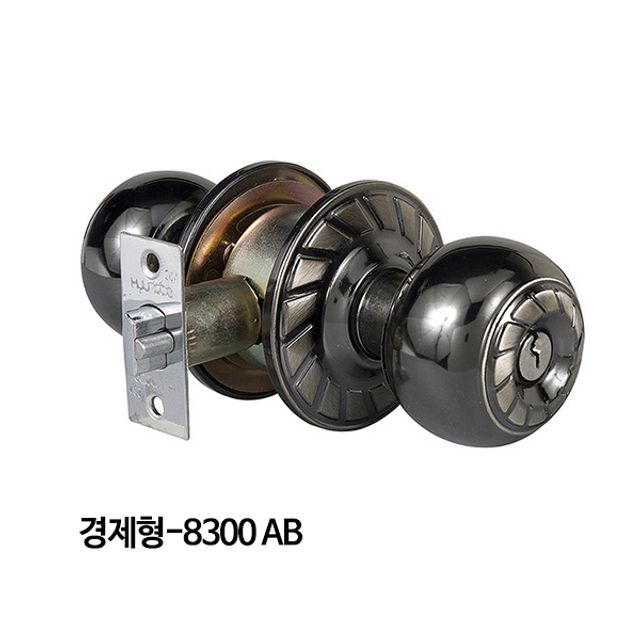 현대디엘 원통형 현관문 손잡이 8300AB - 도어록 경제형