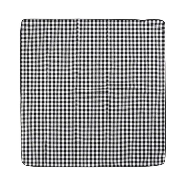 잔체크 돗자리 (200x200cm 블랙)