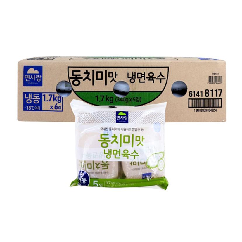 면사랑 동치미맛 냉면육수 340g 30입 1박스 대용량
