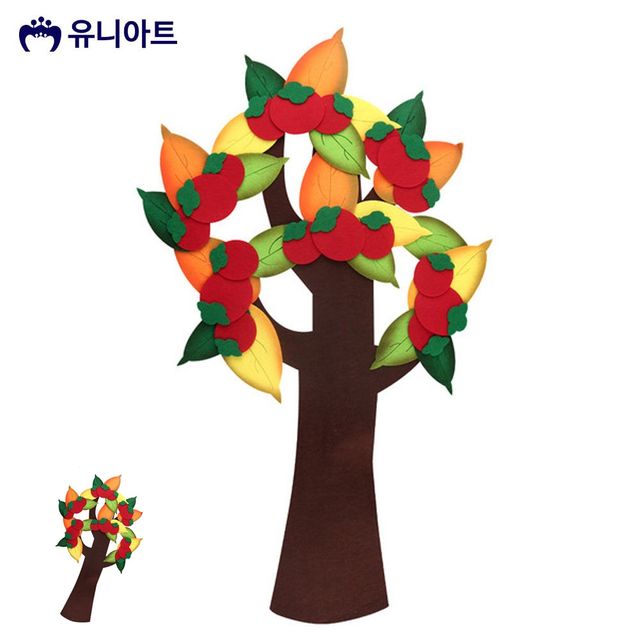 아동미술만들기 만들기수업 펠트 감나무