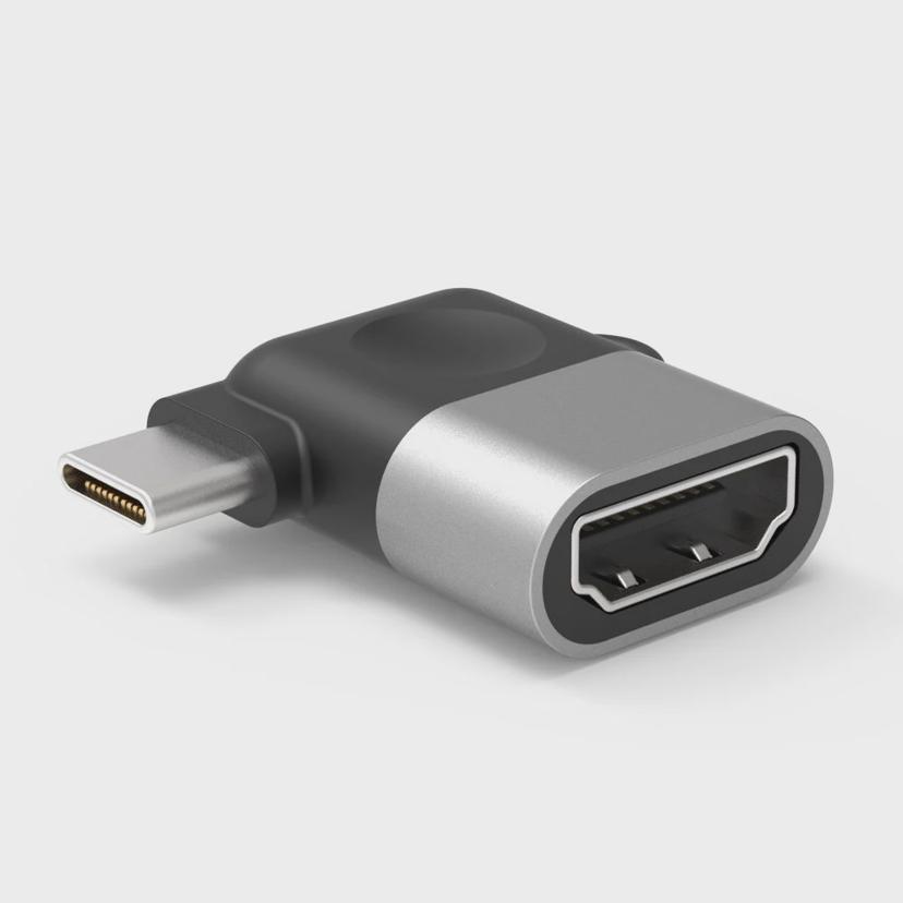 USB C to HDMI 4K 컨버터 ㄱ자형 - 노트북 모니터 연결