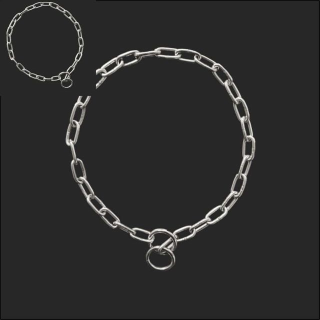 초크 체인 스텐 철목 3mm 강아지 목걸이 초크체인 애완견 개목줄 개줄 쇠사슬 스트랩 반려견목걸이 반려견