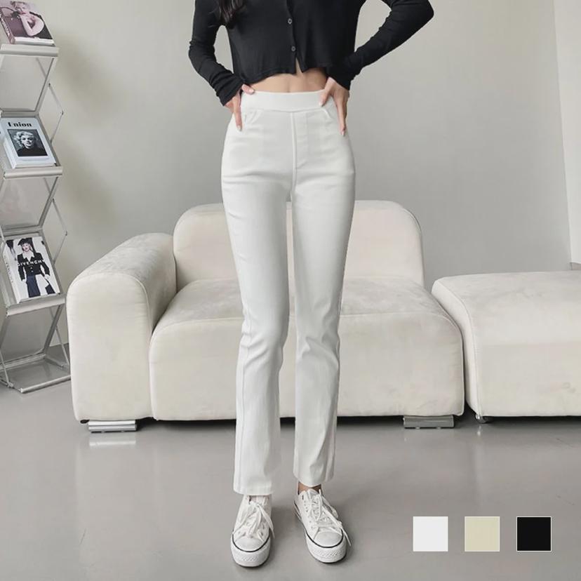 라칼 여성 스판 밴딩 부츠컷 팬츠 SD-230460 - 편안한 슬랙스