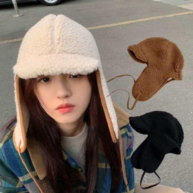 겨울 스트랩 뽀글이 귀달이 방한 항공모자 군밤모자