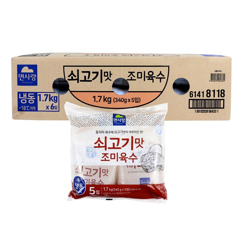 면사랑 쇠고기맛 냉면 육수 340g x 30입 - 대용량 세트