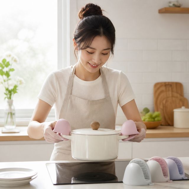 실리콘 주방 냄비 집게 조리 주방장갑