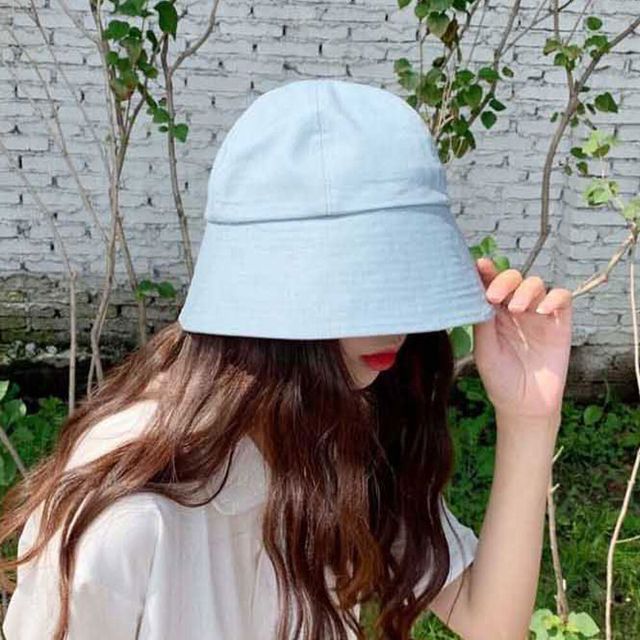 데일리 남여공용 여름 커플 패션 무지 벙거지모자 - 캐주얼 여름모자