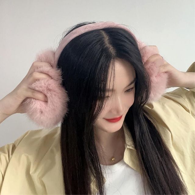 접이식 왕방울 귀마개 13x19x14cm 핑크