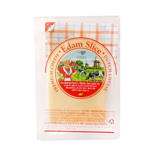 구르메 네덜란드 에담 치즈 슬라이스 냉장 150g