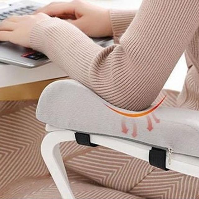 사무실 의자 팔 받침대 메모리폼 2개 세트 - 팔꿈치 쿠션
